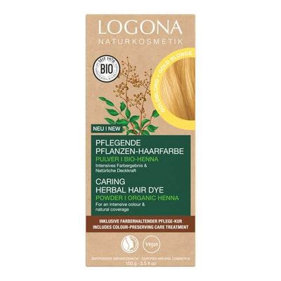 Logona Pflanzen-Haarfarbe Pulver goldblond