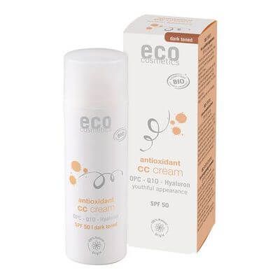 ECO COSMETICS cc Creme getönt LSF 50 dunkel