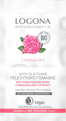 Logona MOISTURE Feuchtigkeitsmaske Bio-Damaszener - Rose 15 LIFT Marien-Apotheke aktiv ml glättende