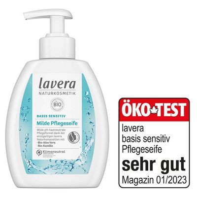 LAVERA basis sensitiv Pflegeseife mild Bio Aloe+Kamille